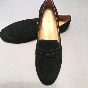 J.Crew suede penny loafers. 7.5